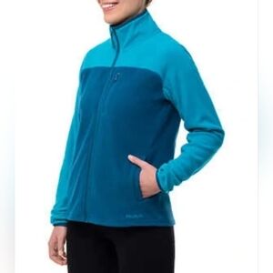 Bula Women's Two-Tone Blue Primaloft Fleece Zip Up Jacket S